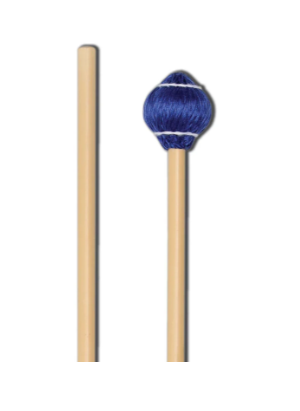 Vic Firth Pro Vibe Mallets, par, Medium Rattan- Blue Chord