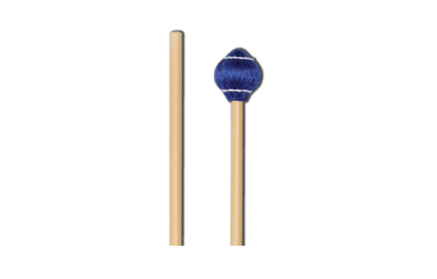Vic Firth Pro Vibe Mallets, par, Medium Rattan- Blue Chord