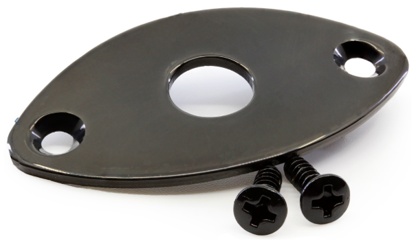 Jack Plate - Gotoh, JCB-2, Football shape, Curved, Black