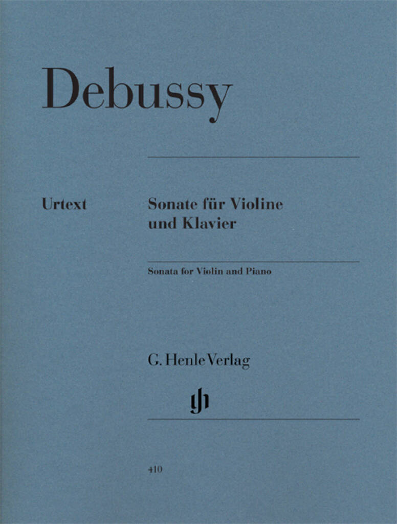Debussy: Sonata For Violin And Piano In G Minor