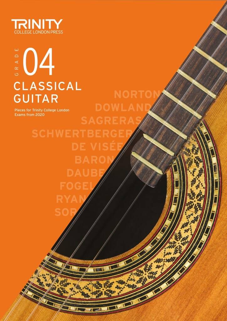 Trinity Classical Guitar Grade 4 exam pieces 2020