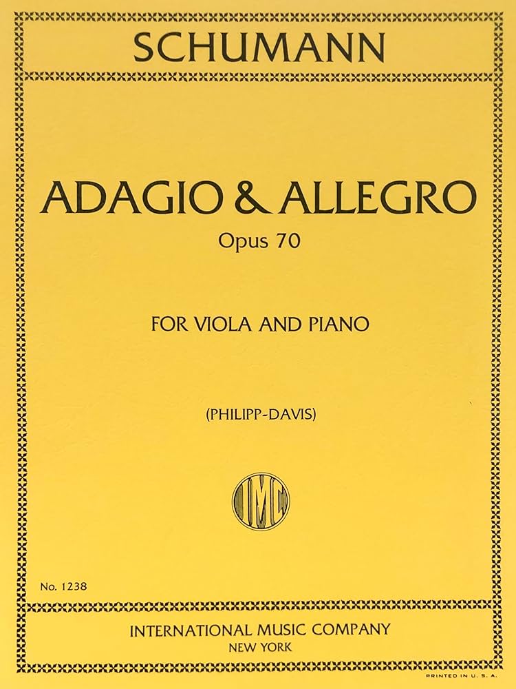 Schumann: Adagio & Allegro Op. 70 , víóla og píanó
