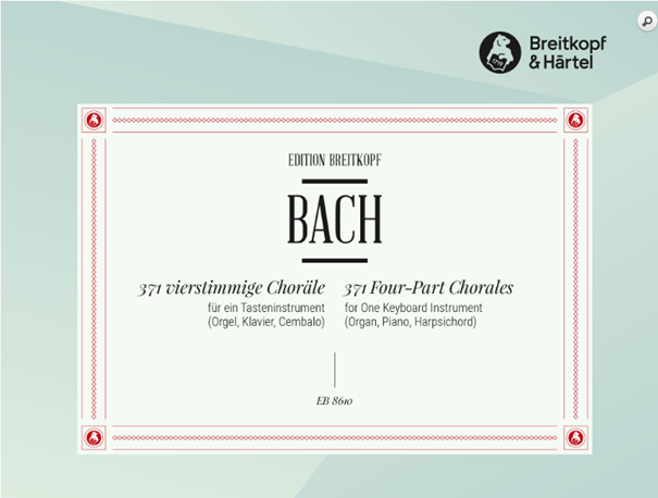 Bach: 371 Four-Part Chorales