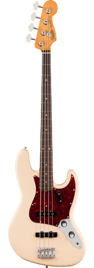 Fender Vintera III, Early ´60s Jazz Bass, Olympic White, með poka