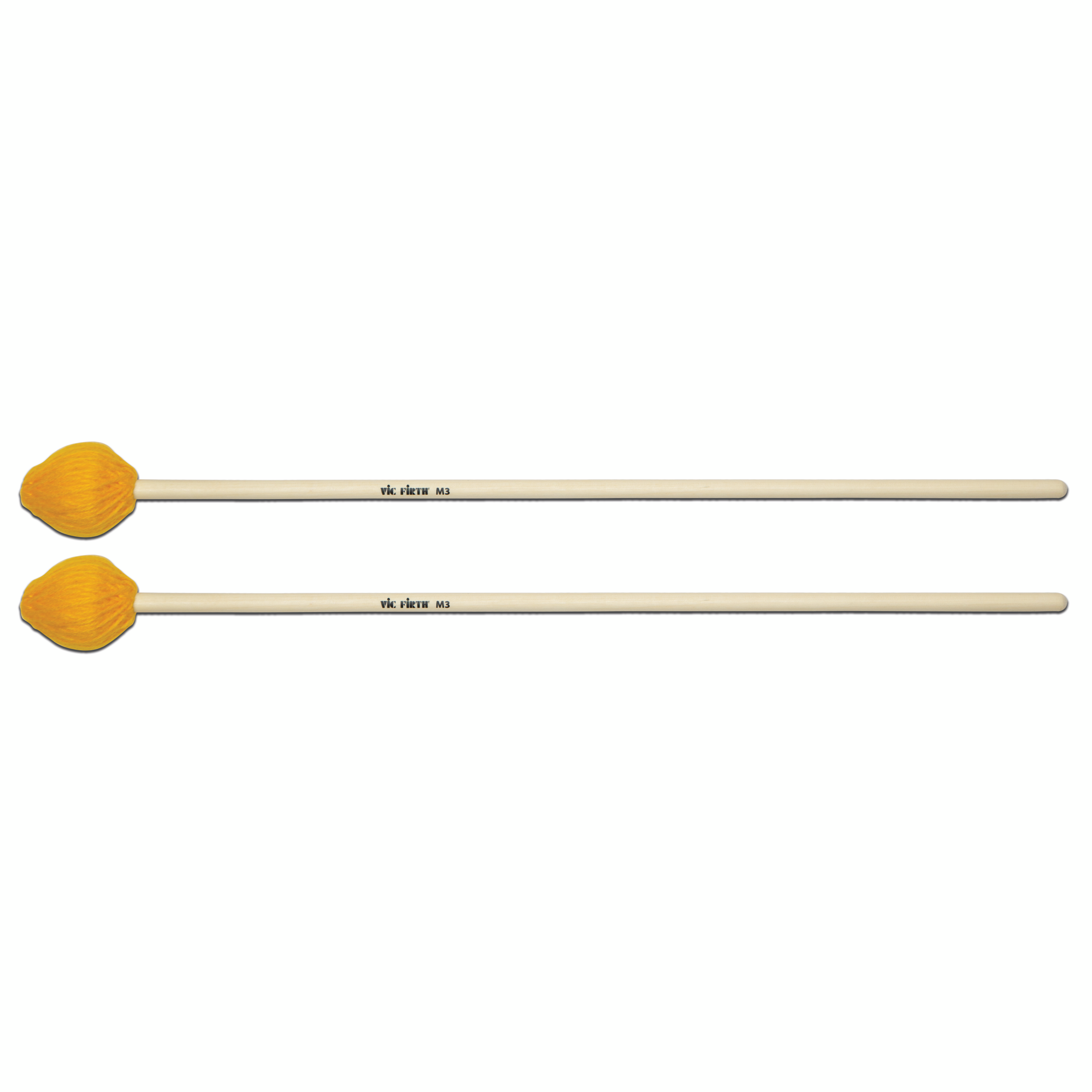Vic Firth M3 American Custom Keyboard  sleglar - Medium, yellow yarn