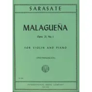 Sarasate: Malaguena Op. 21 No. 1 , fiðla og píanó