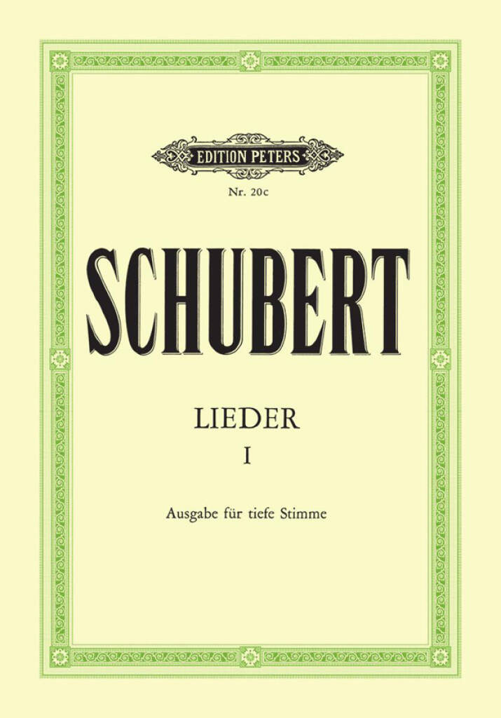 Schubert: Lieder 1 - Low Voice