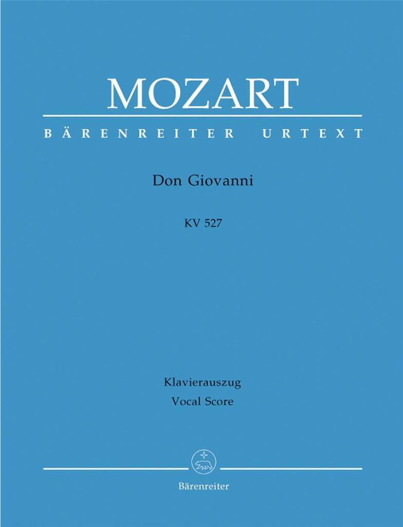 Mozart: Don Giovanni, Vocal Score