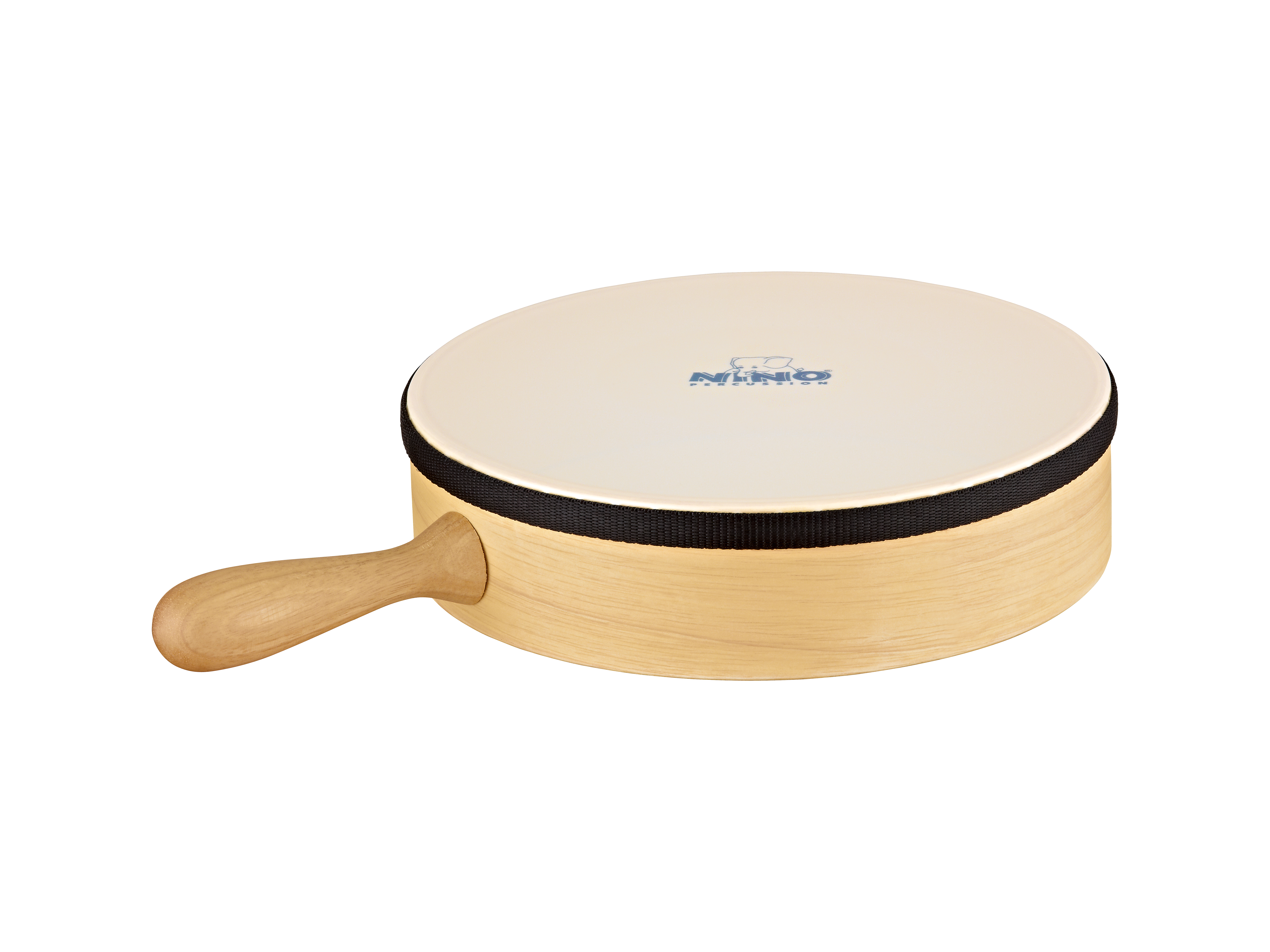 NINO 10" handtromma úr viði,  með handfangi, VERÐ ÁÐUR 7.100,-