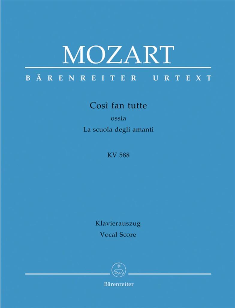 Mozart: Cosi fan tutte, Vocal Score