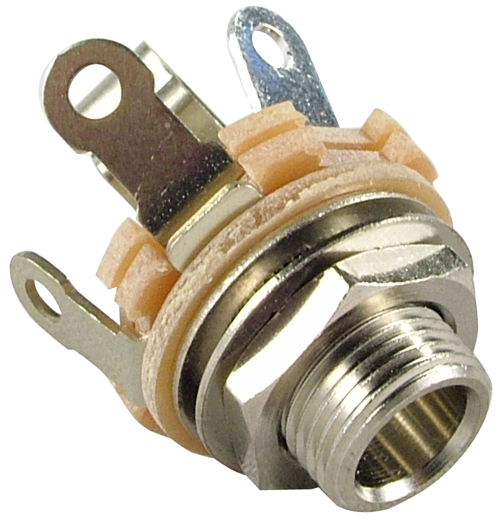 1/4" Jack - Switchcraft, Mono, shunt tip