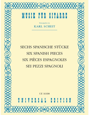 Scheit: Six Spanish Pieces, gítar