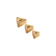 NINO Triangular Wood Shakers, 3 í setti