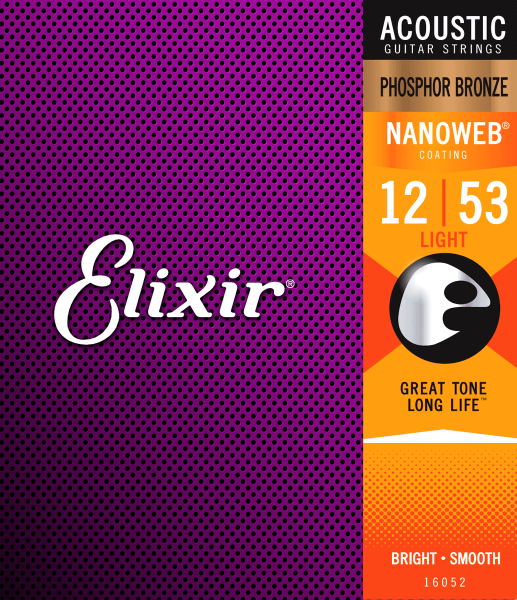 Elixir Nanoweb PB Light strengjasett 12-53