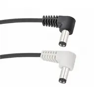 Voodoo Lab White 2.1mm cable R/A, Rev Pol