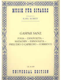 Sanz: Folia,Espanol.,Malachin,Espanol.,Prel.O Capric., gítar