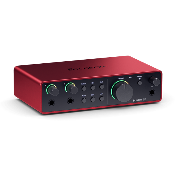 Focusrite Scarlett 2i2,  4th Gen USB Audio Interface