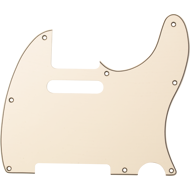 Pickguard - Tele® style, 3-Ply, 8 Hole, Parchment/Black/Parchment