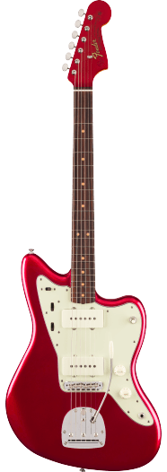 Fender Vintera III, Mid ´60s Jazzmaster gítar, Candy Apple Red, með poka