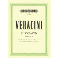 Veracini: 12 Sonatas Op.1 Vol.2, altblokkflauta og píanó