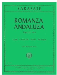 Sarasate: Romanza Andalusa Op. 22 No. 1 , fiðla og píanó