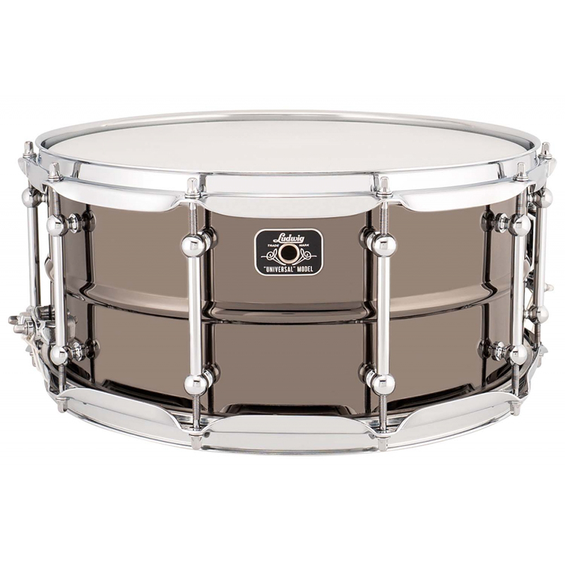 Ludwig Universal 14″ x 5.5″ Black Nickel over Brass snerill
