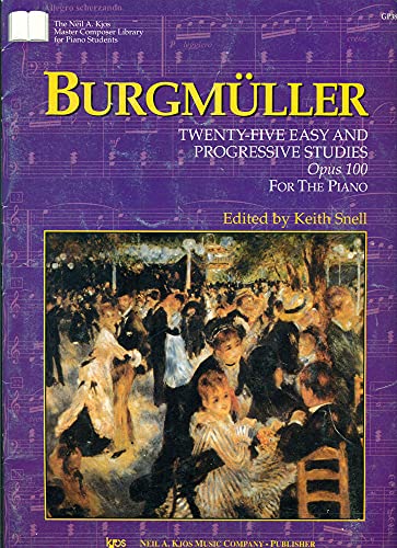 Burgmüller: 25 Easy & Progressive Studies Op.100, píanó