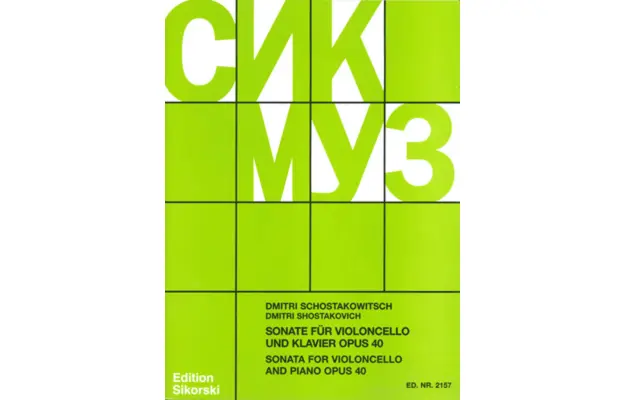 Shostakovich: Sonata for Violoncello and Piano, Opus 40