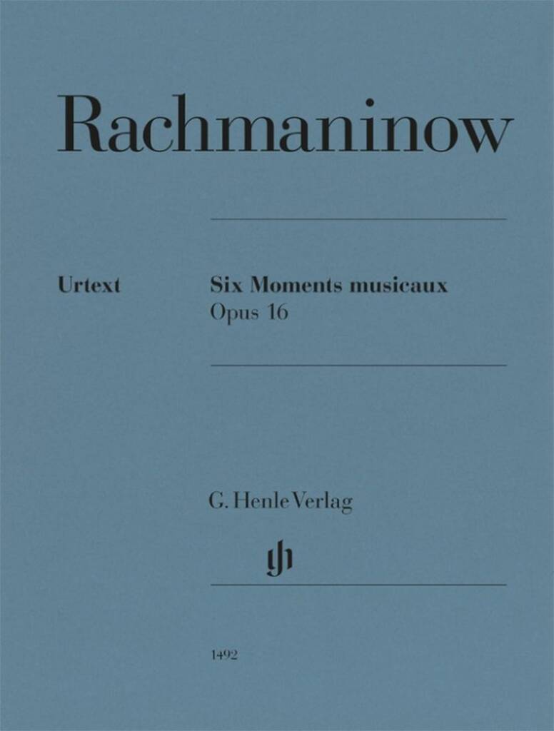 Rachmaninov: Six Moments Musicaux Op. 16
