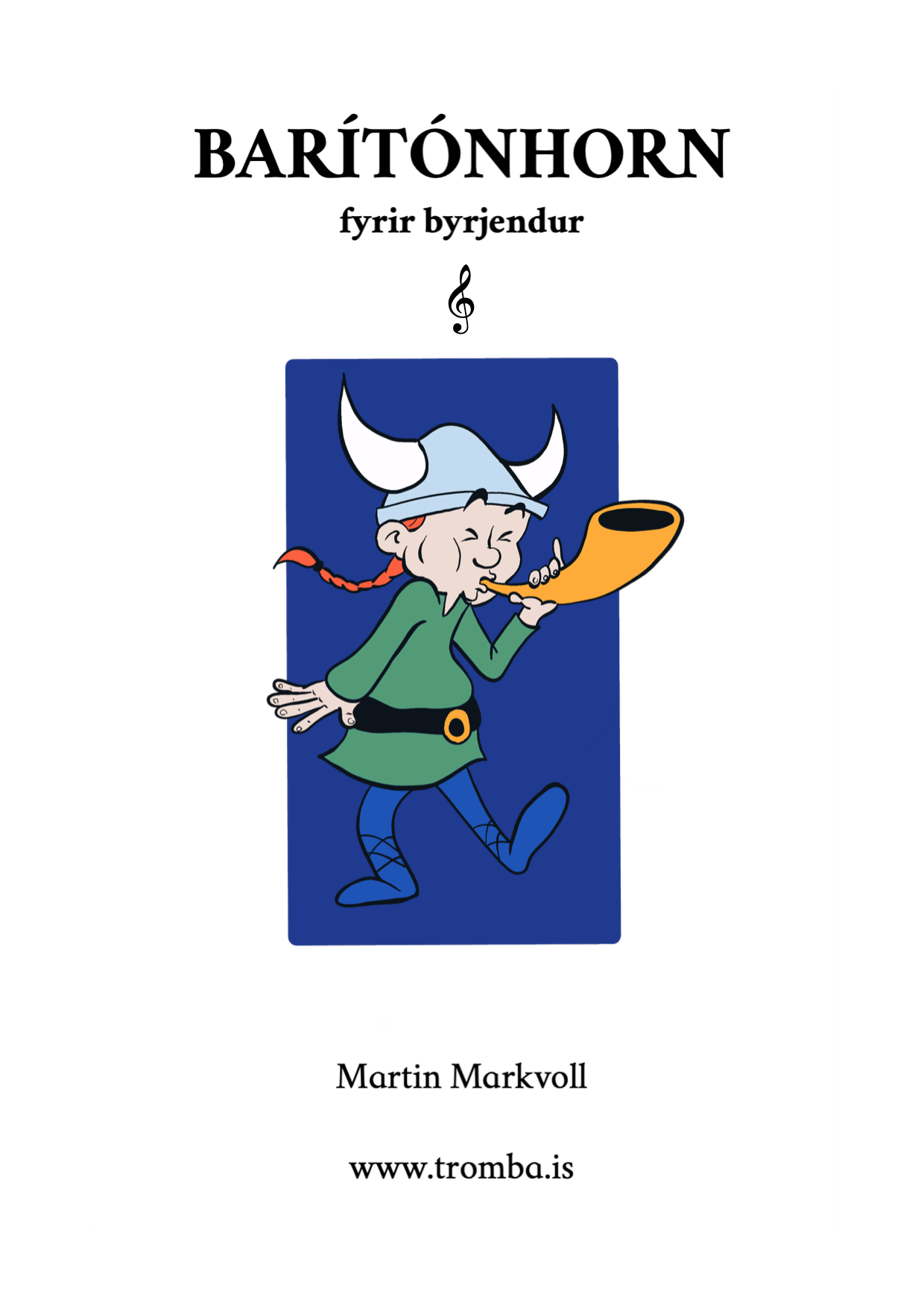 Baritonhorn fyrir byrjendur, kennslubók, G-lykill