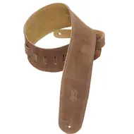 Levy's 3 1/2'' breið bassaól úr rúskinni, brún