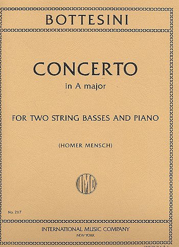 Bottesini : Concerto in A major for Two String Basses and Piano