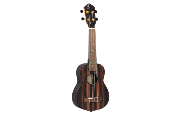 Ortega sópran ukulele, ebony , með poka