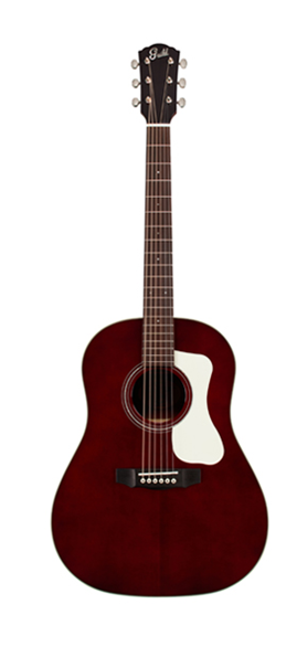 Guild DS-240 Memoir Sloped Shoulder gítar, vínrauður