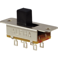 Switch - Alpha, Slide, DPDT, Replacement for Fender®