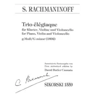 Rachmaninov: Trio Elegiaque In G Minor, fiðla-selló-píanó