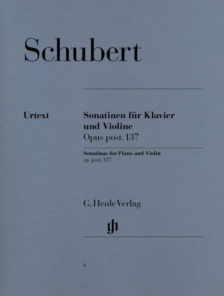 Schubert: Violin Sonatinas Op.137