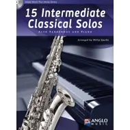 15 Intermediate Classical Solos, alto sax og píanó