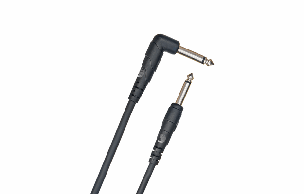 D'Addario Classic Series Instrument Cable, Right Angle, 10ft