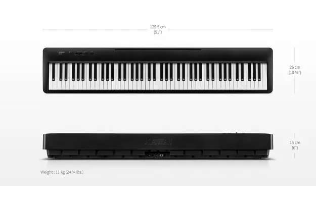 Kawai ES60B rafmagnspíanó, svart