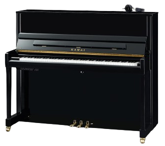 Kawai K-300 ATX4 AnyTime píanó, hæð 122cm, svart háglans