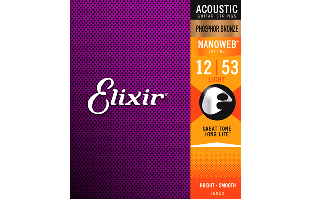 Elixir Nanoweb PB Light strengjasett 12-53