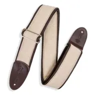 Levy's 2.5" hamp/leður gítaról, natural/dökkbrún