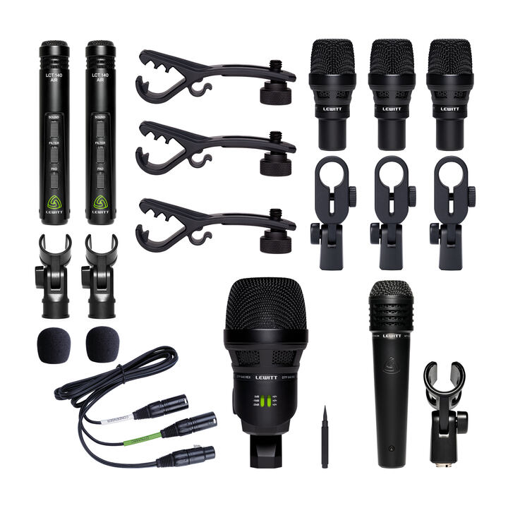 Lewitt BEATKIT PRO, 7-piece drum microphone set