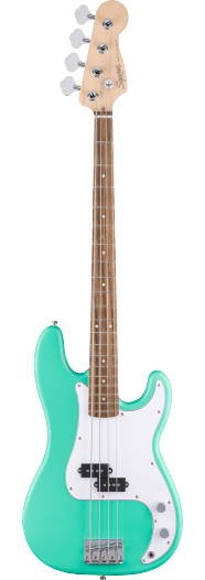 Squier Debut Collection Precision Bass,LRL, WPG, seafoam green