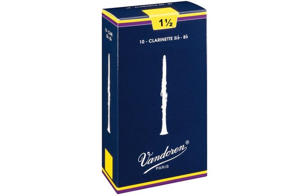 Vandoren klarinettblöð no. 1½ - pakki með 10 stk