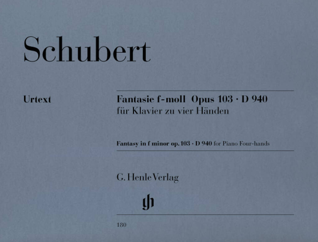 Schubert: Fantasie F-Moll Fur Klavier Zu Vier Handen D.940