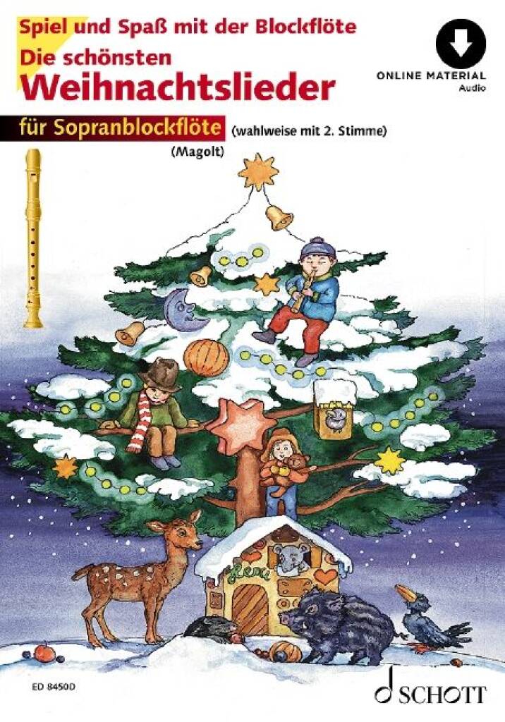 Die schönsten Weihnachtslieder, jólalög - blokkflauta