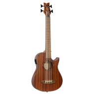 Ortega Ukulele bass, bandalaus, mahóní, með poka