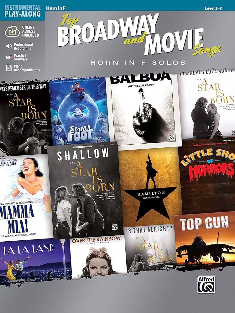 Top Broadway and Movie Songs - Horn in F